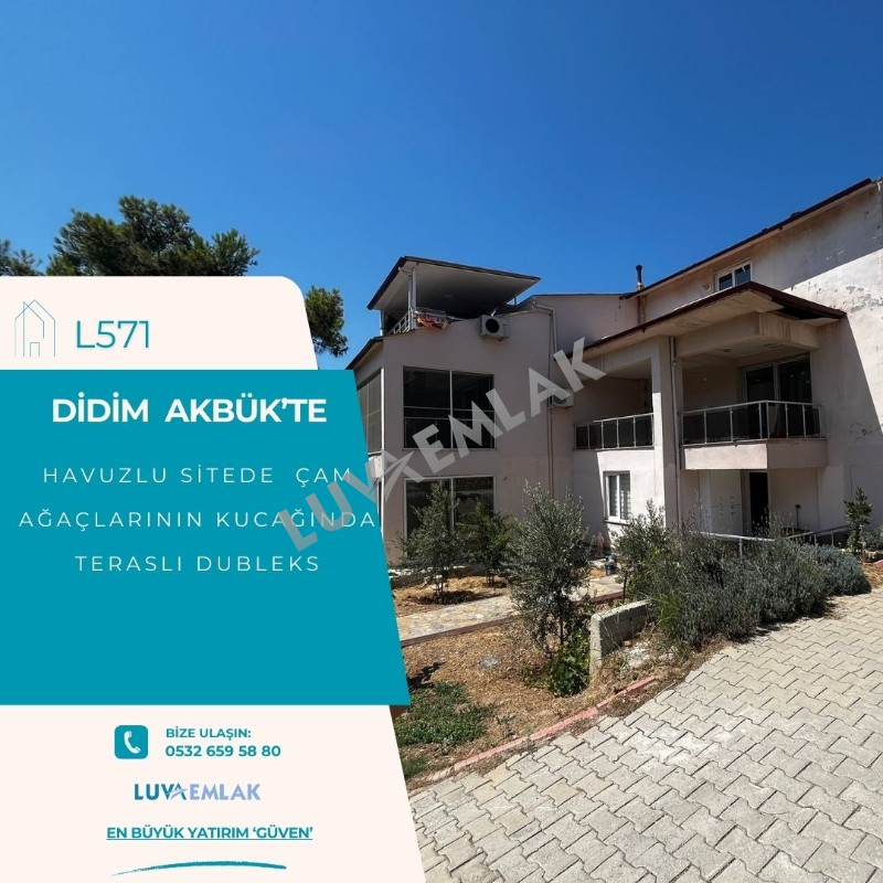 DİDİM AKB&Uuml;K'TE HAVUZLU SİTEDE DOĞANIN KALBİNDE FERAH DUBLEKS
